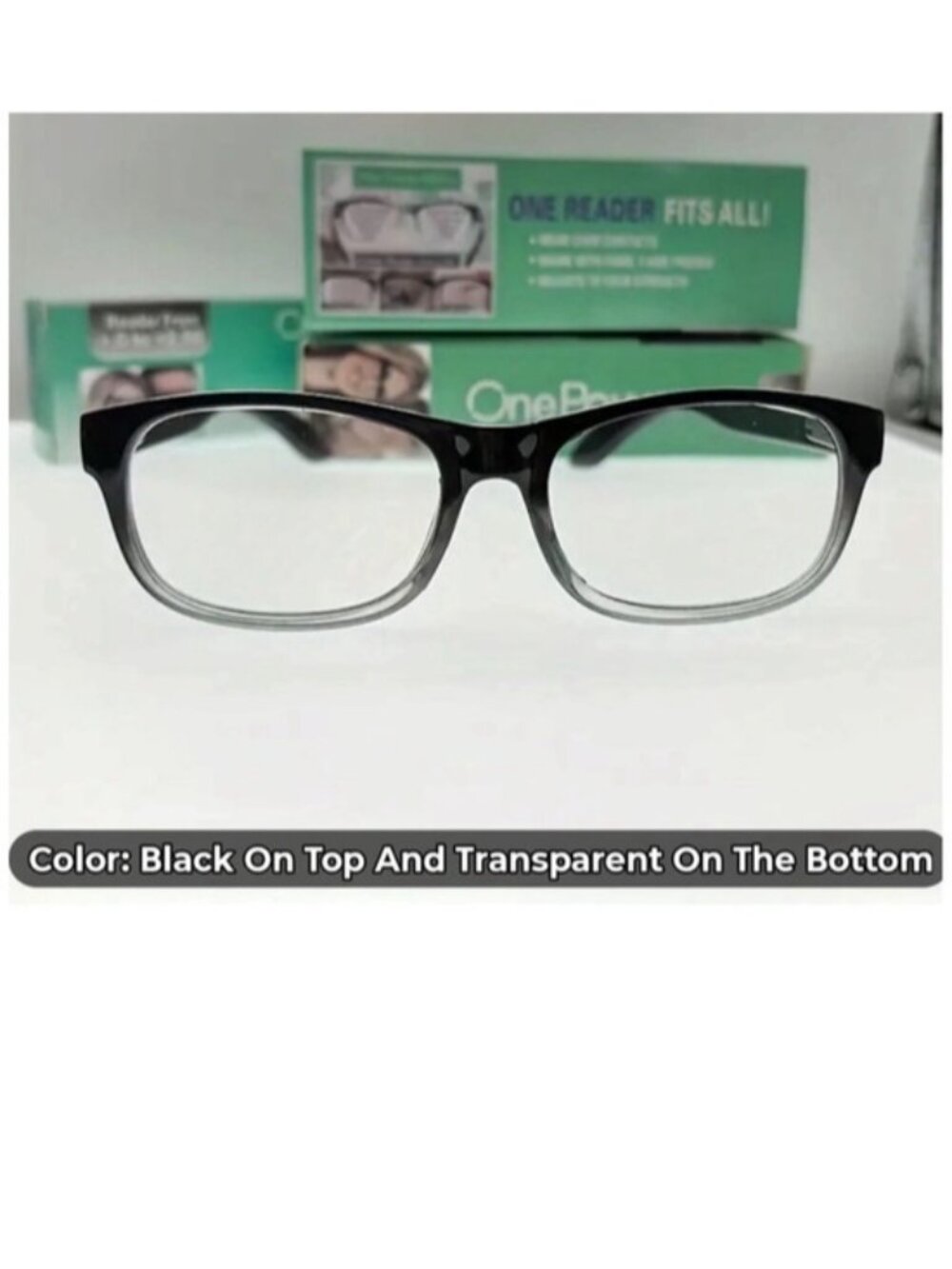 Readers 2 Pair Auto Flex Focus Magnification .5X through 2.5X Unisex Black - Picture 2 of 16